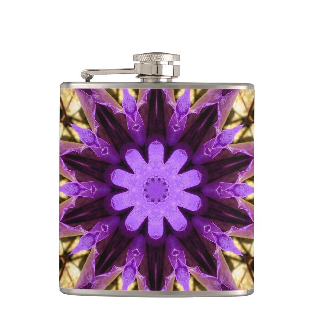 CLEMATIS HIP FLASK (Front)