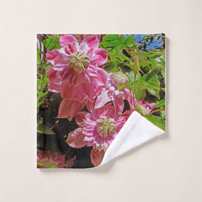 Clematis Josephine Wash Cloth (Wash Cloth)