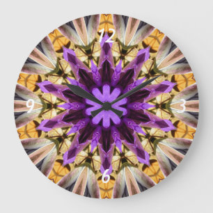 CLEMATIS LARGE CLOCK