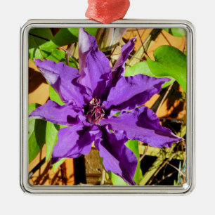 CLEMATIS METAL TREE DECORATION