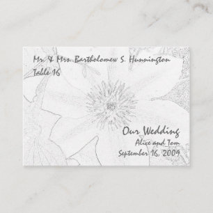 Clematis Placecards
