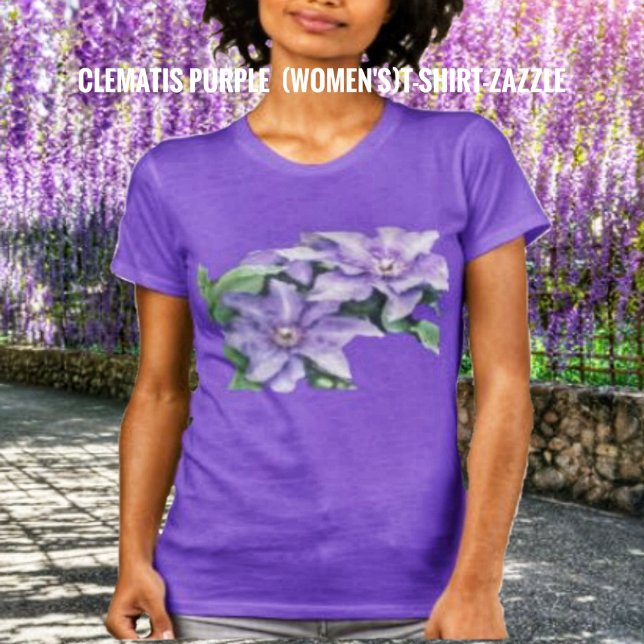 Clematis Purple  T-Shirt (Creator Uploaded)