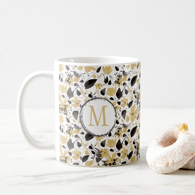 Clematis Vine Elegant Yellow Flowers Coffee Mug (Clematis Vine Elegant Yellow Flowers Coffee Mug from Studio Posies.)