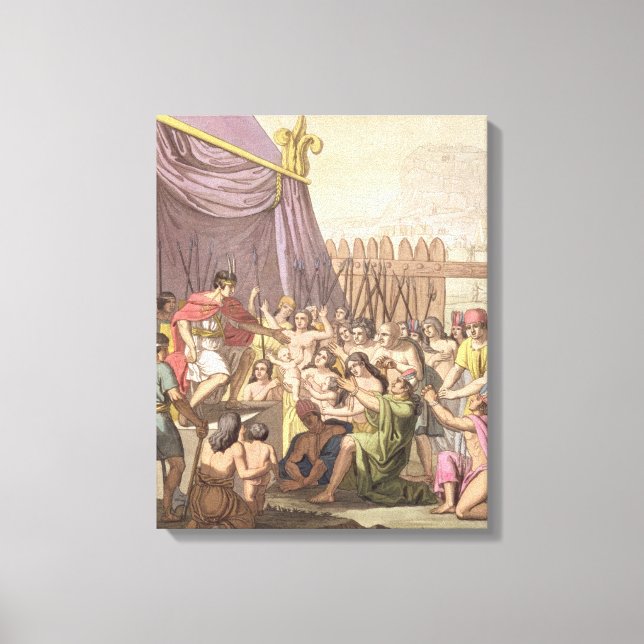 Clemency of Mayta-Capac: offers pardon to conquere Canvas Print (Front)