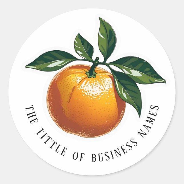Clementine  classic round sticker (Front)
