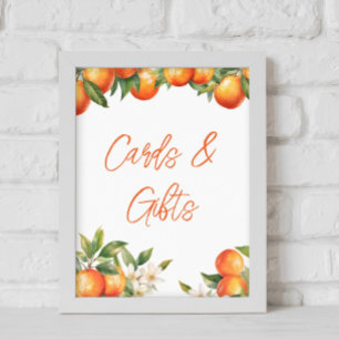 Clementine Oranges Cards and Gifts Poster