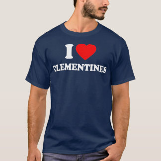 Clementines Love Heart Funny T-Shirt