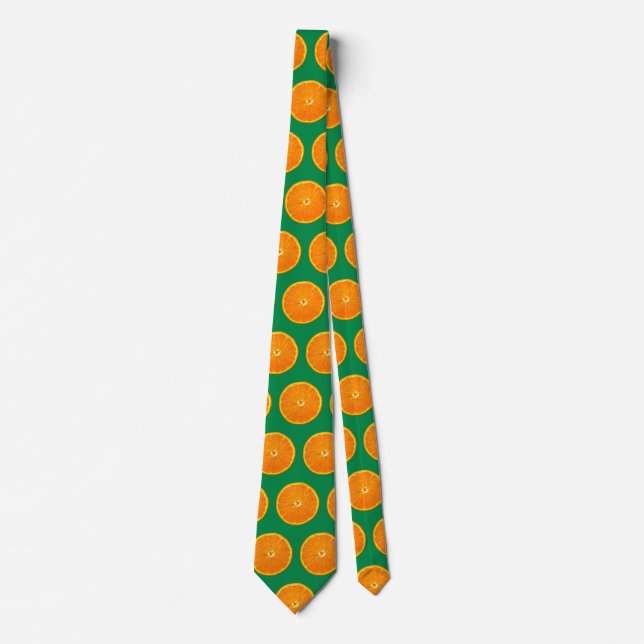 Clementines on Green Tie (Front)
