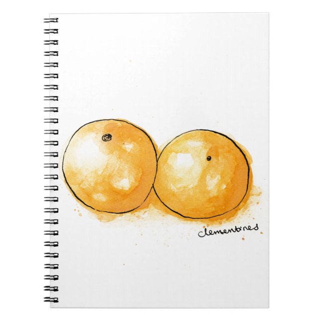 Clementines Spiral Notebook (Front)