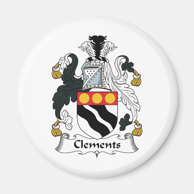 Clements Family Crest Magnet (Front)