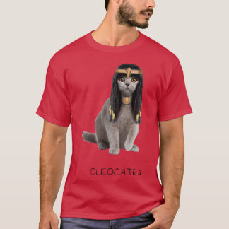 Cleocatra The Golden Jewellery Wearing Pharaoh Cat T-Shirt