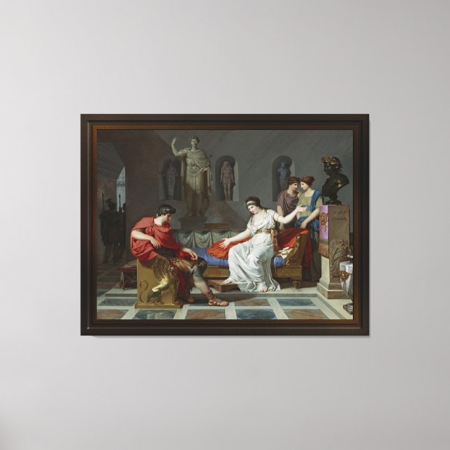 Cleopatra and Octavian by Louis Gauffier Canvas Print (Front)