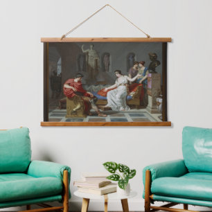 Cleopatra and Octavian by Louis Gauffier Hanging Tapestry
