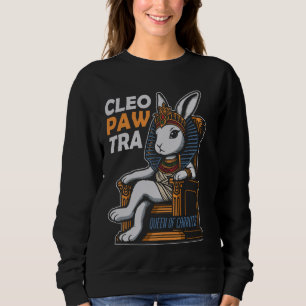 Cleopatra Bunny Egyptian Goddess Rabbit Egyptologi Sweatshirt