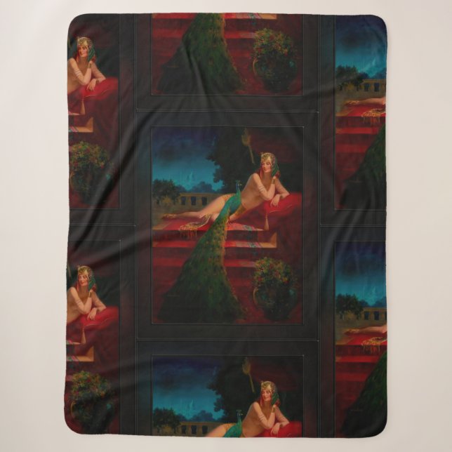 Cleopatra by Edward Mason Eggleston Sherpa Blanket (Front)