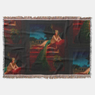 Cleopatra by Edward Mason Eggleston Throw Blanket