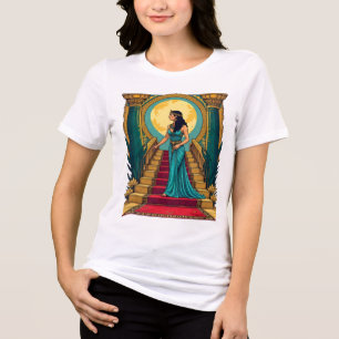 cleopatra carpet entrance women t-shirt Tri-Blend shirt