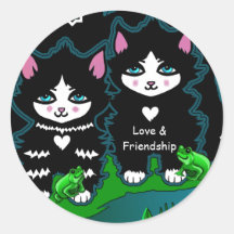 Cleopatra Eye Kitten Breed Sticker