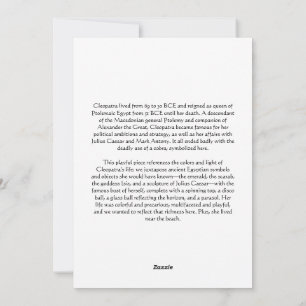 Cleopatra Holiday Card