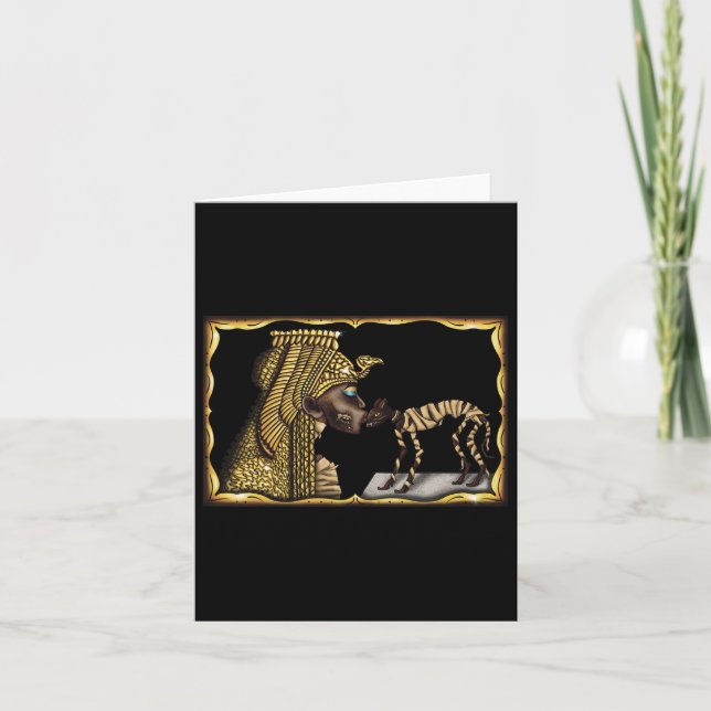 Cleopatra Mummy Funny Halloween Costumes Men Women Card (Front)