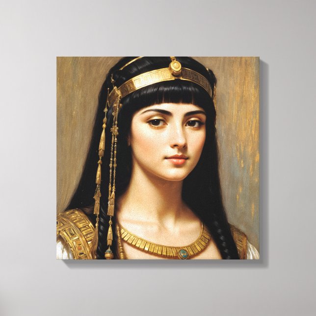 Cleopatra Portrait Egyptian Queen Art Canvas Print (Front)