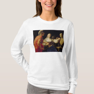 Cleopatra showing Octavius the bust of Julius T-Shirt