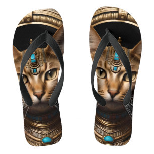 Cleopatra The Gold Egyptian Cat, Jandals