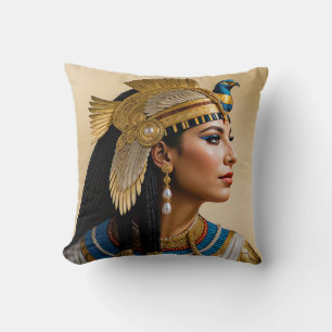 “Cleopatra VII's Realism: A Portrait”  Cushion