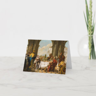 Cleopatra's Banquet by Giovanni Battista Tiepolo Thank You Card