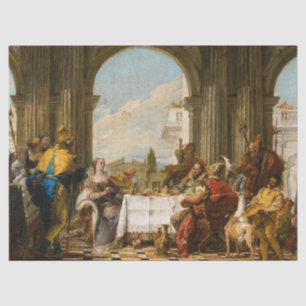 Cleopatra's Banquet by Giovanni Battista Tiepolo Tissue Paper