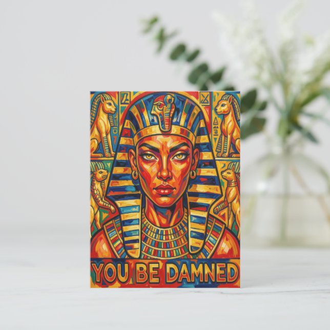 Cleopatra's Curse Postcard (Standing Front)