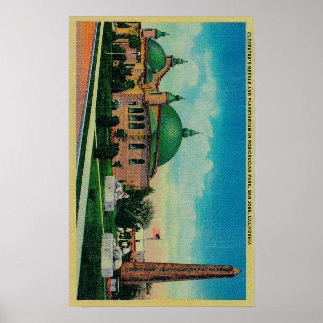 Cleopatra's Needle and Planetarium in Poster (Front)