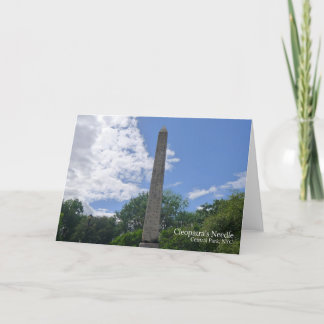 Cleopatra's Needle, Central Park, NYC - Card