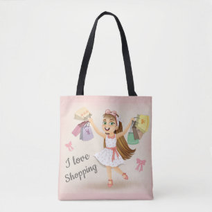 Cleo's "I Love Shopping" Tote Bag