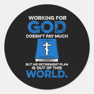 Clergy Biblical Christian Minister Priest Classic Round Sticker