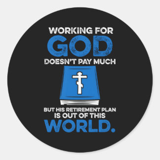 Clergy Biblical Christian Minister Priest Classic Round Sticker