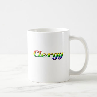 clergy - rainbow coffee mug