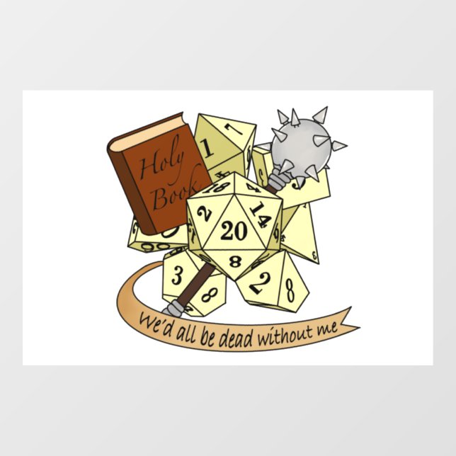 Cleric Dice Design (Sheet)