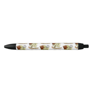 Cleric Dice Design Black Ink Pen