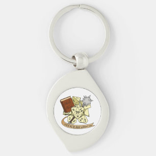 Cleric Dice Design Key Ring