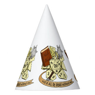 Cleric Dice Design Party Hat