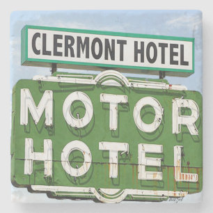 Clermont Hotel, Atlanta, Atlanta Gifts, Stone Coaster