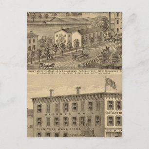 Clermont Woollen Mills Postcard