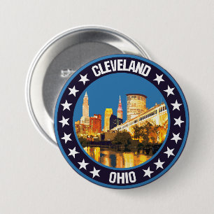Cleveland 7.5 Cm Round Badge