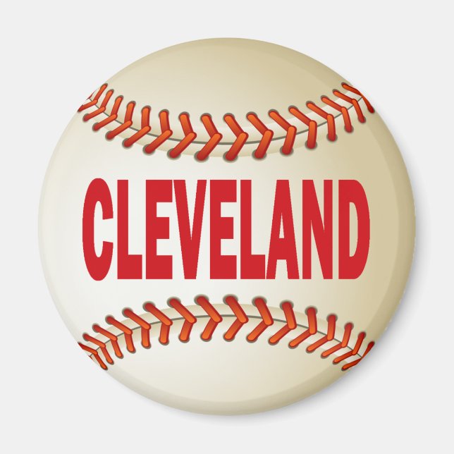 CLEVELAND BASEBALL MAGNET (Front)
