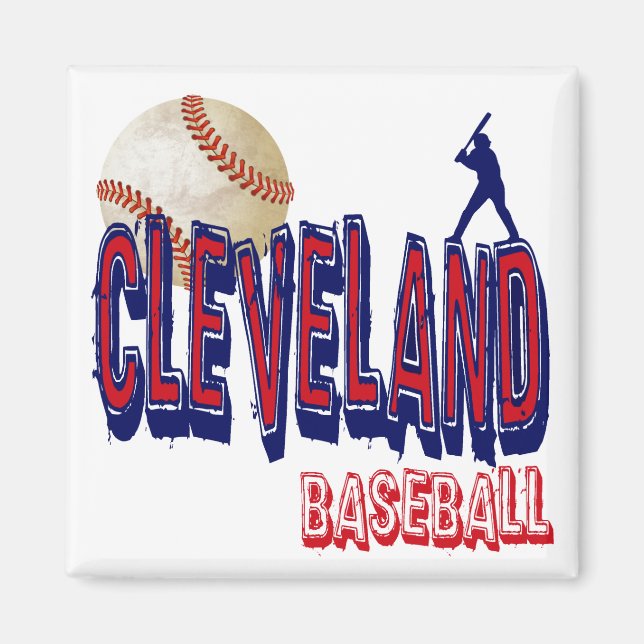 CLEVELAND BASEBALL MAGNET (Front)