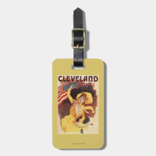 Cleveland Bicycles American Girl in Yellow Luggage Tag