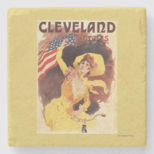 Cleveland Bicycles American Girl in Yellow Stone Coaster