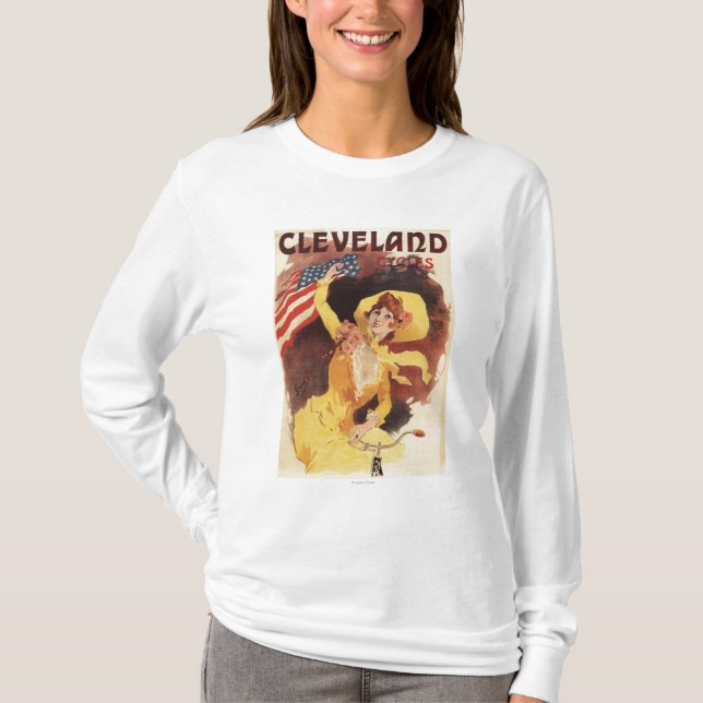 Cleveland Bicycles American Girl in Yellow T-Shirt (Front)