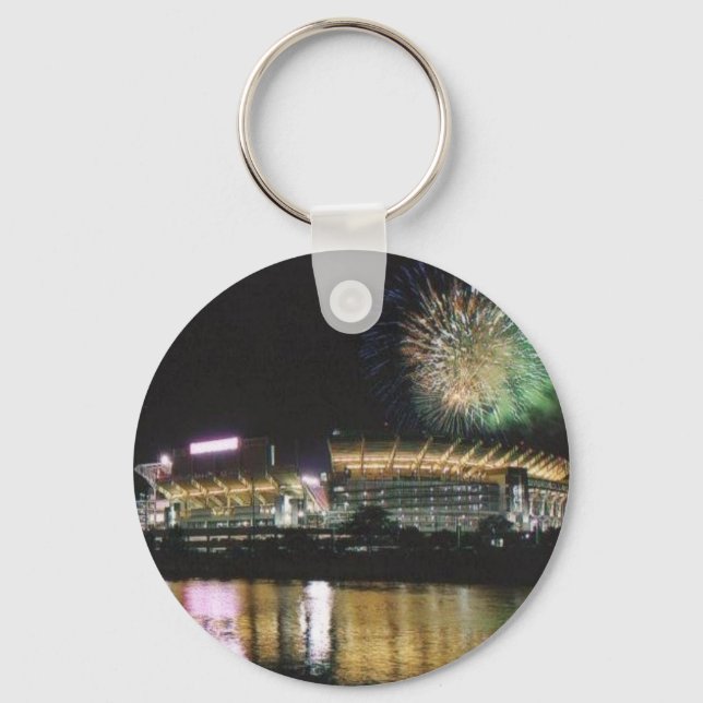 Cleveland Browns Football Stadium Firewords Key Ring (Front)